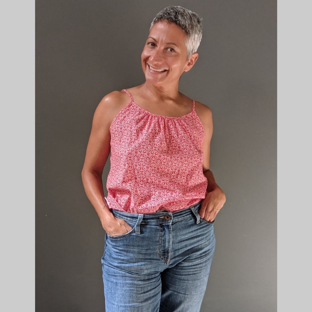 Faded Glory Printed Cami/Tank Top.